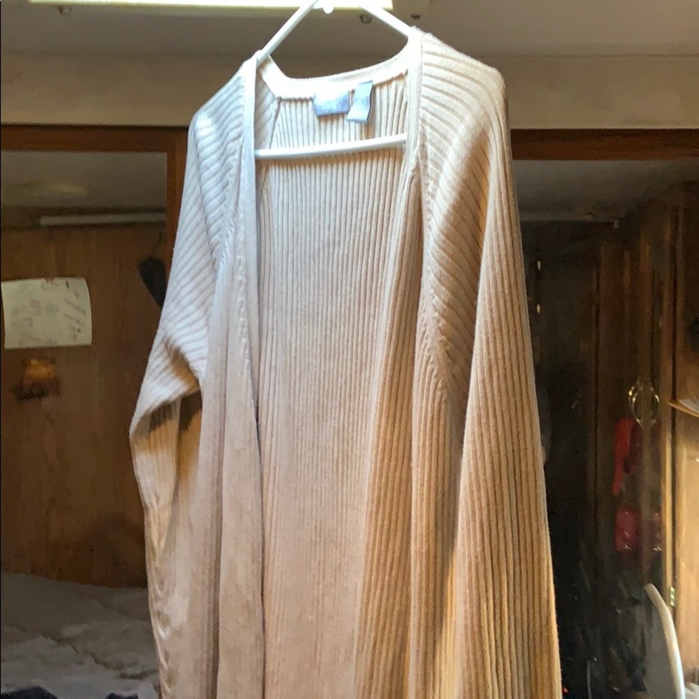 Size large woman’s robe cream colored
